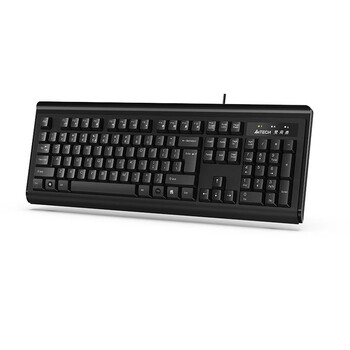 双飞燕（A4TECH) KB-8A 有线键盘 办公打字专用台式电脑笔记本外接薄膜键盘 USB接口 黑色
