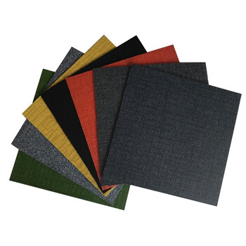 爱柯部落 方块毯办公室拼接地毯 会议客厅满铺防滑地垫装隔音地毯50cm×50cm（4片）绿色110139