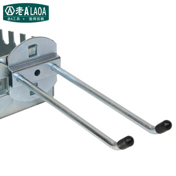 老A LAOA LA11403-b货架挂钩配件展示架挂钩工具货架挂钩 双斜挂钩75mm(5支装) 量大定制