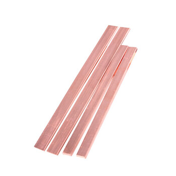 天旭紫铜排纯铜红铜母线排避雷铜带机房接线铜排可定制4mm厚*40mm宽*1m长 1根