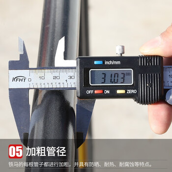 趣行 铁马防护栏 1*1.5米黑黄带牌款 10个装 可移动护栏围挡市政景区道路隔离警示栏 交通设施马路护栏