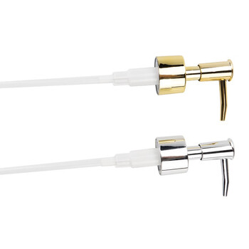 海斯迪克 HK-751 洗手液乳液瓶喷头 电镀塑料洗手液瓶按压器压头压泵头按压泵28牙 银色