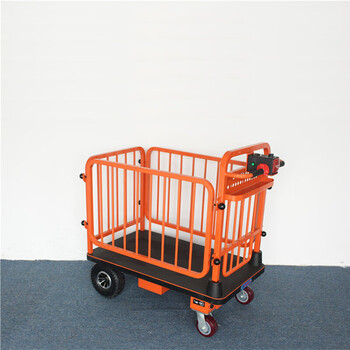 南捷（NENKEEN）电动手推车 NK-108 带护栏不锈钢银库银行用车 重型工具四轮电动手推车