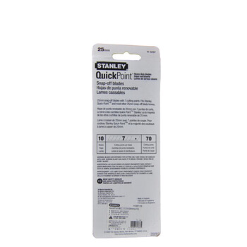 史丹利 QuickPoint美工刀刀片25mm(x10) 11-325T-11C