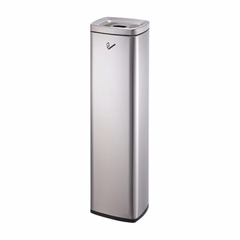 益美得 LK1030 户外不锈钢烟蒂柱烟灰柱垃圾桶吸烟室灭烟桶 金属烤漆 单个装
