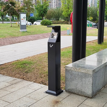 迪恩斯（DEANS）烟灰柱户外立式落地吸烟柱灭烟柱街道环卫公园工业园区烟蒂柱吸烟区专用烟灰垃圾桶室外吸烟桶 129U
