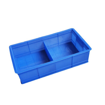 兰诗（LAUTEE）3# 塑料周转箱分隔式零件盒 小号4格350*200*85mm