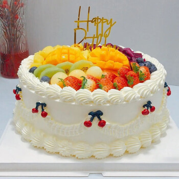 卡诺佳生日蛋糕预定送女朋友水果巧克力儿童蛋糕双层定制北京广州深圳