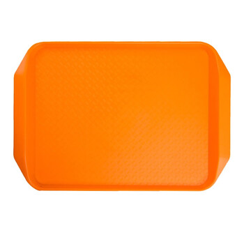 稳斯坦 WST3002 彩色食堂快餐托盘 工厂仓库酒店长方形水果盘 加厚自助盘 蓝色