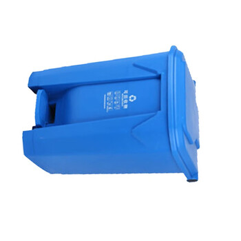 苏识 YJ-A173 上海干湿垃圾分类垃圾桶脚踏 68L 蓝色可回收垃圾