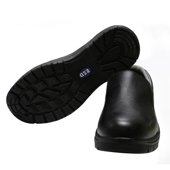 者也（ZYE）防静电安全鞋防砸防刺穿钢包头劳保鞋食品厂防滑车间无尘洁净鞋 黑色 42码