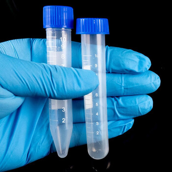 海斯迪克 HK-148 塑料离心管 带刻度EP管种子瓶 尖底/圆底离心管 10ML尖底螺盖（100个）
