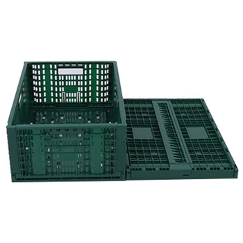 海斯迪克 HK-5099 塑料折叠筐 加厚周转筐 果蔬配送塑胶框 K600-260外600*400*260mm