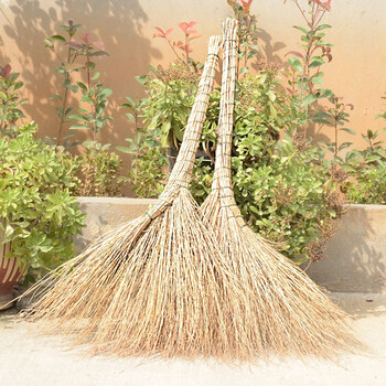 卫洋  WYX0045 铁扫把 环卫扫帚小扫把 扫马路清洁地面金丝草 棉扫把