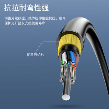 千天（Qantop）ADSS非金属全介质电力架空光缆 QT-ADSS-12B-200跨距 100米