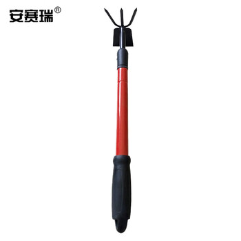 安赛瑞 可伸缩两用耙锄 耙子挖蛏子海蛎子钩拾贝壳两用耙锄 伸缩后95cm 530907