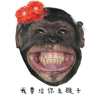 抖音网红派对道具搞笑脸面具葫芦娃年会舞会整蛊接亲表情包 大猩猩