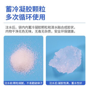 汇安 物理降温冰敷袋200ML 注水冰袋速冷防暑可反复使用 户外食品保鲜冷藏袋保冷袋冷链运输蓄冷袋100个装