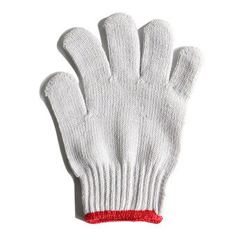 汉盾（HANDUN) HD-600G 涤棉 10针本白600g涤棉纱线手套 白色 均码 12副/打