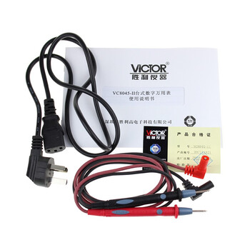 胜利仪器（VICTOR）台式万用表高精度数字万用表带频率真有效值多用表 VC8045-Ⅱ 标配现货