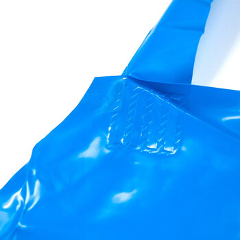 冰禹 劳保围裙 PVC防水围裙 防油耐酸碱围裙 清洁工作 蓝色TPU 可定制 BY-3051