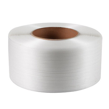 联嘉 打包带塑料带 捆扎带 带全新PP料打包绳 透明白色宽12mm厚0.65mm 约2700米