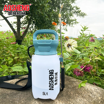 奥晟机械（AOSHENG）5升电动喷雾器酒精消毒农用品农药喷雾机打药壶园艺浇花喷壶锂电背负式打药机5L