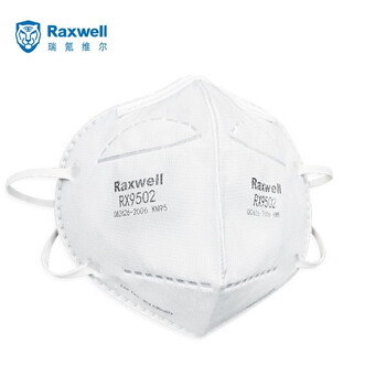 Raxwell KN95口罩透气防尘防霾防飞沫 男女四层结构可折叠头戴式50只RX9502
