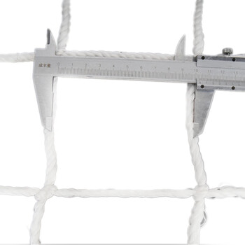 元汗705建筑工地安全防护网 涤纶3*6米 10cm网孔高空防坠网白色隔离网 定制