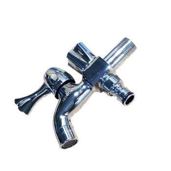 SBTOOR 全铜多功能洗衣机双用龙头LT-108双头双用两用一进二出三通单冷入墙4分(定制)