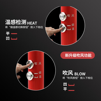 奥博斯(ABS-YW11) 消防烟枪伸缩二合一烟感温感测试探测检测试验设备仪器工具器材 伸缩款3.5米