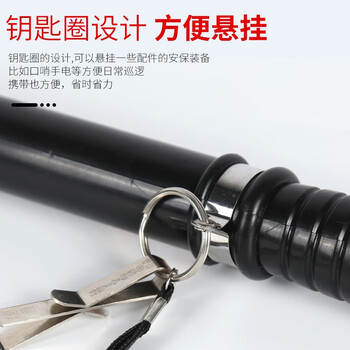 坚冠 PC橡胶棍55cm 橡胶棍防身棍直棍伸缩棍保安防暴棍狼牙棒PC棍 演习防护保安执勤防暴用品