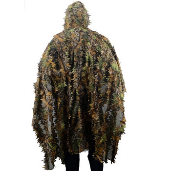 百舸 吉利服树叶伪装服叶状伪装衣吉利服迷彩服3D树林伪装服 户外消防演练套装