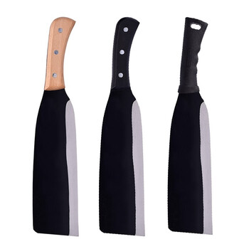 益美得 FW-1013  除草工具镰刀割草刀长柄大镰刀农用砍柴刀 一体胶柄直头砍刀