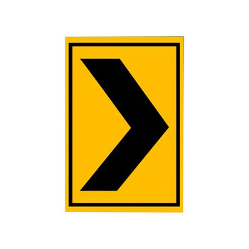 冰禹 BYlj-06 地下车库停车场导视指示牌 交通反光贴箭头 铝板反光膜25x45cm > 蓝色