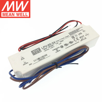 明纬（MEANWELL）LPV-60-12 室外防水防尘 单组输出开关电源