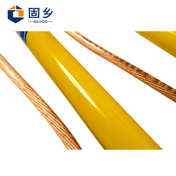 固乡 0.4KV低压接地线 平口短路高压接地棒  接地棒  0.5米棒 线长1米*4根+10米主线