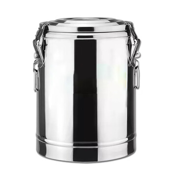 盛富永 不锈钢保温桶 超长商用饭桶 大容量汤桶豆浆奶茶桶 摆摊冰粉桶 201不锈钢 10L 无龙头