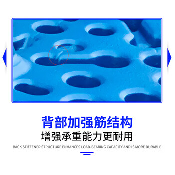 飞尔 塑料托盘 九脚中空塑胶卡板 仓库防潮物流周转叉车托盘【B模1210 九脚吹塑1200x1000x150 13KG】