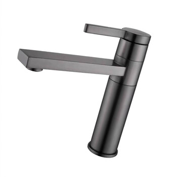 SBTOOR 面盆龙头 冷热水台上脸盆洗手盆龙头 卫生间单孔水龙头 8819 加高款枪灰色（定制）