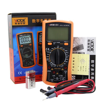胜利仪器（VICTOR）数字万用表自动量程万用表数字智能高万能表电流表 VC89A 标配现货