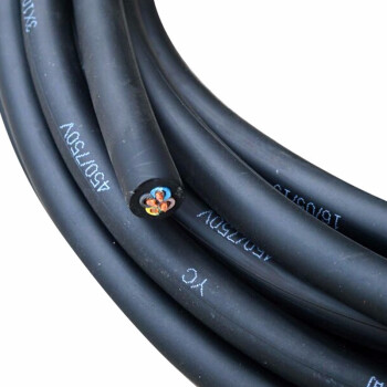 起帆电线电缆 YZ3*4+1*2.5平方国标中型橡套软电缆户外铜芯耐油耐磨橡套电源线 100米