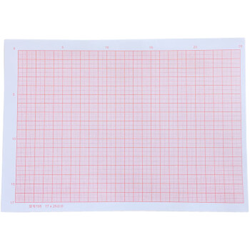 联嘉A3计算纸方格纸 对数坐标纸 网格纸红色格子纸绘图纸 25x35cm 50张