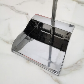 卫洋WY-1019 不锈钢簸箕单个箕畚箕铲子撮子加厚铁畚斗物业厨房酒店垃圾斗特厚垃圾铲子小号不锈钢簸箕十个装