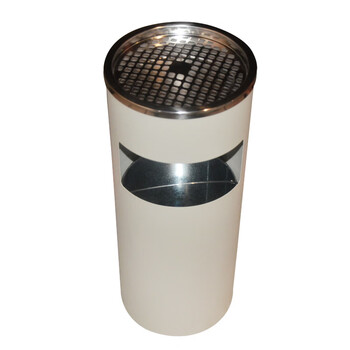 南 GPX-12B 丽格王 南方座地烟灰桶 垃圾桶公用不锈钢垃圾箱果皮桶 浅灰色 内桶容量12升