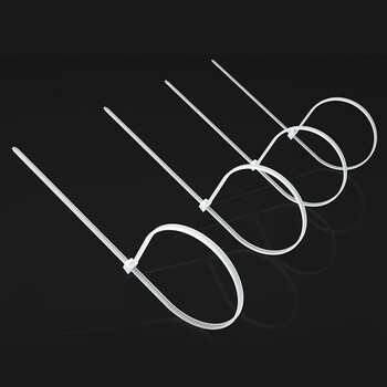 讯浦 阻燃尼龙扎带 透明多功能束线带 自锁式尼龙理线带4mm宽*150mm长 白色100根装