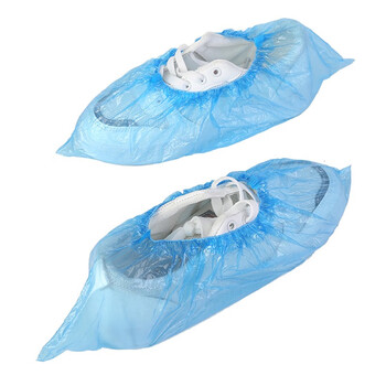 者也（ZYE）一次性PE鞋套 雨天防脏脚套 样板房车间机房脚套防水防尘塑料鞋套结实耐用鞋罩 标准款（500只）