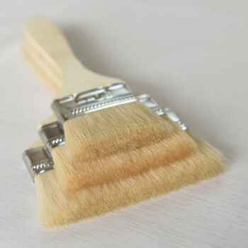 卡质 KAZHI 5寸木柄刷羊毛刷子 加长毛刷油漆涂料刷 乳胶漆内墙漆刷 单个装