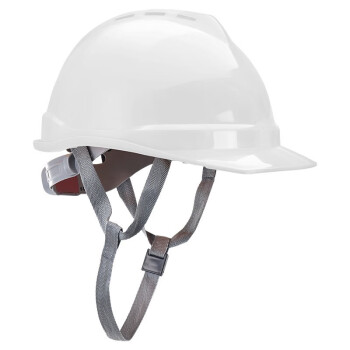 援邦 安全帽 工地工程施工建筑头盔 新国标ABS防砸抗冲击 V型旋钮红色