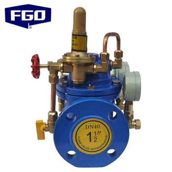 FGO 200X可调式减压阀 先导式自来水稳压减压阀 法兰连接1.6mpa 200X-16Q DN65